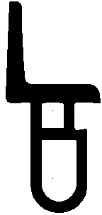 Z1 - G644 14×31×8,3 mm - rubber profile - Door-frame profiles Z1 - G644 14×31×8,3 mm - rubber profile - Door-frame profiles