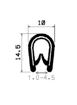 SD-0023 - with coextruded metal insert - Edge protection profiles SD-0023 - with coextruded metal insert - Edge protection profiles