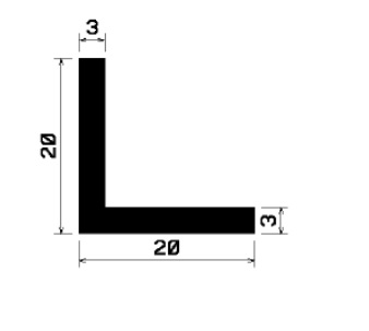 Wi 0678 - rubber profiles - Angle shape profiles Wi 0678 - rubber profiles - Angle shape profiles