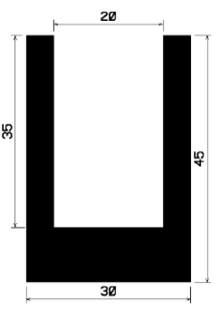 TU1- 0756 - rubber profiles - U shape profiles TU1- 0756 - rubber profiles - U shape profiles