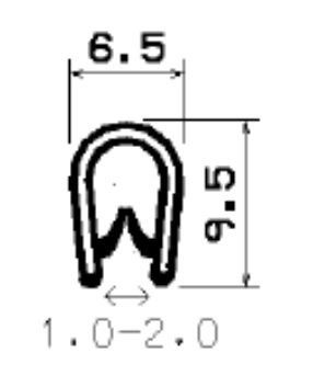 SD-0028 172 mm - with coextruded metal insert - Edge protection profiles SD-0028 172 mm - with coextruded metal insert - Edge protection profiles