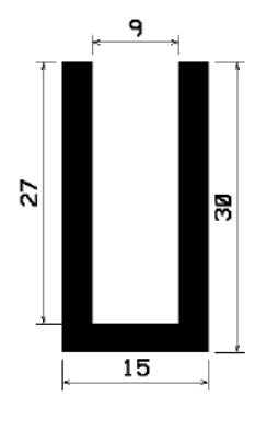 TU1- 1028 - rubber profiles - U shape profiles TU1- 1028 - rubber profiles - U shape profiles