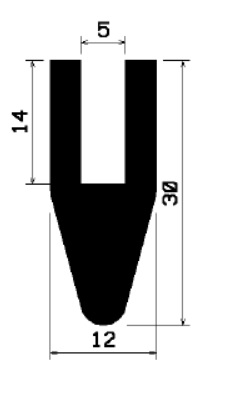 TU1- 0987 - rubber profiles - U shape profiles TU1- 0987 - rubber profiles - U shape profiles