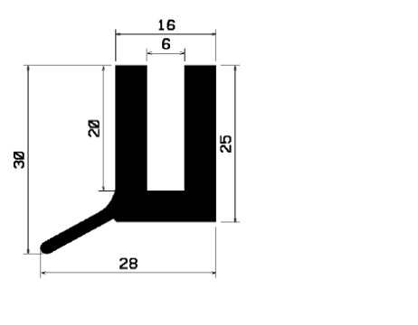 TU1- 0948 - rubber profiles - U shape profiles TU1- 0948 - rubber profiles - U shape profiles