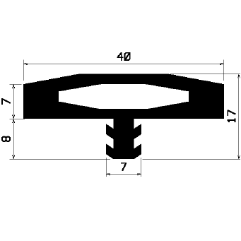 FA - 2114 - rubber profiles - Cover and T-profiles FA - 2114 - rubber profiles - Cover and T-profiles