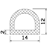 MZS 25716 - EPDM sponge profiles - Semi-circle, D-profiles MZS 25716 - EPDM sponge profiles - Semi-circle, D-profiles