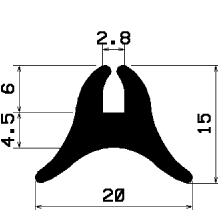 TU1- 2394 - rubber profiles - U shape profiles TU1- 2394 - rubber profiles - U shape profiles