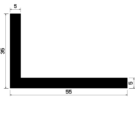 Wi 0334 - rubber profiles - Angle shape profiles Wi 0334 - rubber profiles - Angle shape profiles