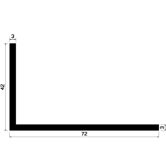 Wi 0626 - rubber profiles - Angle shape profiles Wi 0626 - rubber profiles - Angle shape profiles