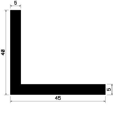 Wi 0660 1B=25 m - rubber profiles - under 100 m - Angle shape profiles Wi 0660 1B=25 m - rubber profiles - under 100 m - Angle shape profiles