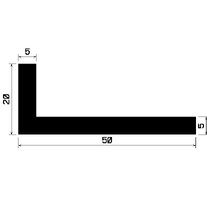 Wi 0747 - rubber profiles - Angle shape profiles Wi 0747 - rubber profiles - Angle shape profiles