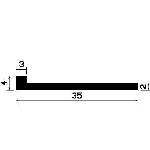 Wi 0823 - rubber profiles - Angle shape profiles Wi 0823 - rubber profiles - Angle shape profiles