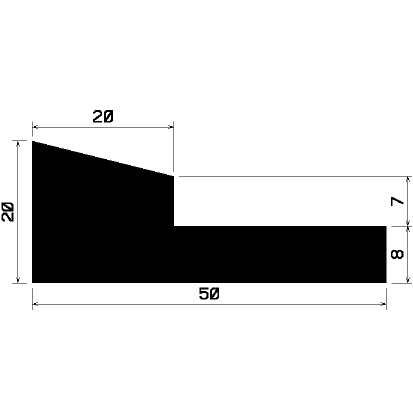 Wi 0908 - rubber profiles - Angle shape profiles Wi 0908 - rubber profiles - Angle shape profiles