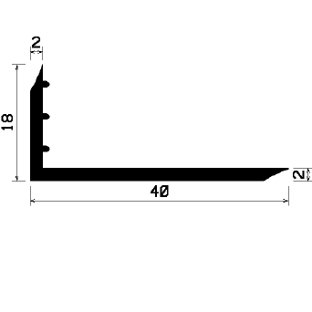 Wi 1072 - rubber profiles - Angle shape profiles Wi 1072 - rubber profiles - Angle shape profiles