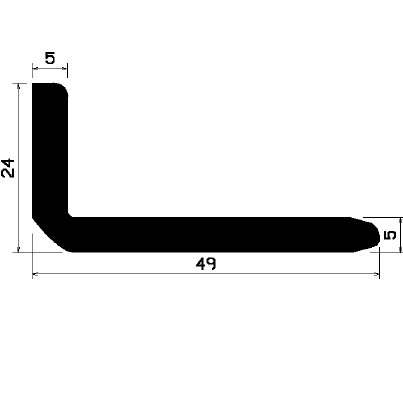 Wi 1791 - rubber profiles - Angle shape profiles Wi 1791 - rubber profiles - Angle shape profiles