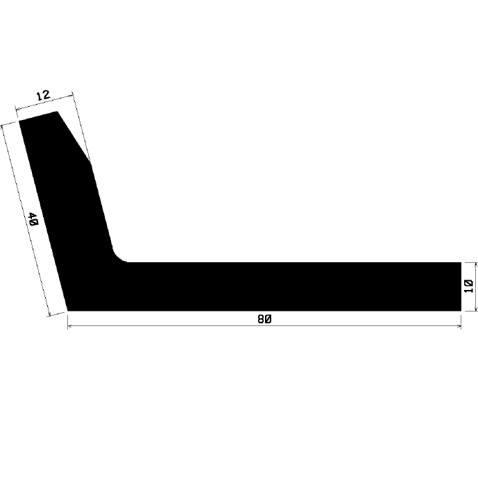 Wi 1798 - rubber profiles - Angle shape profiles Wi 1798 - rubber profiles - Angle shape profiles