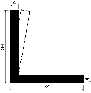 Wi 2319 - rubber profiles - Angle shape profiles Wi 2319 - rubber profiles - Angle shape profiles