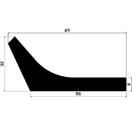 Wi 2379 - rubber profiles - Angle shape profiles Wi 2379 - rubber profiles - Angle shape profiles