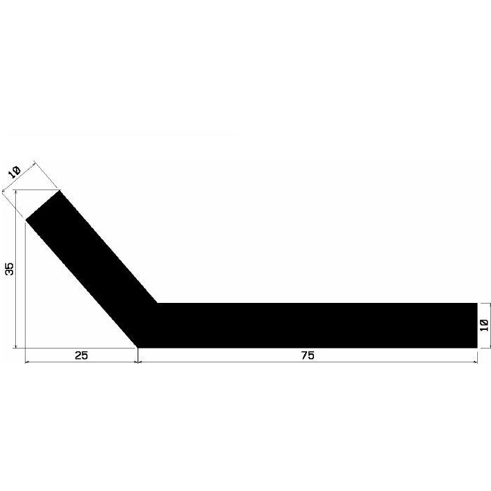 Wi 2667 - rubber profiles - Angle shape profiles Wi 2667 - rubber profiles - Angle shape profiles