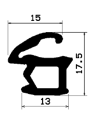 Z1 -1851 - rubber profile - Door-frame profiles Z1 -1851 - rubber profile - Door-frame profiles